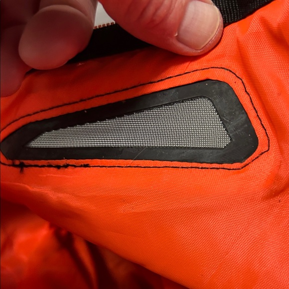 Easton Double Bat Bag/EquipmentCamouflage Black Backpack Orange Accents - Picture 10 of 12